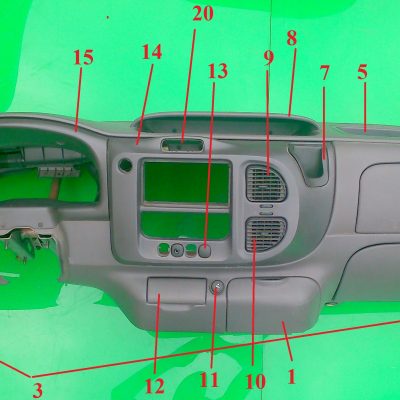 Ford transit 2000- MŰSZERFAL műanyag TARTÓ keret BURKOLAT rostély AJTÓ